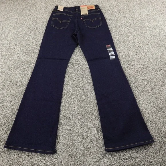 NEW Levis Jeans Womens 27 Blue Denim Pants 725 High Rise Boot Stretch Western - Picture 10 of 15